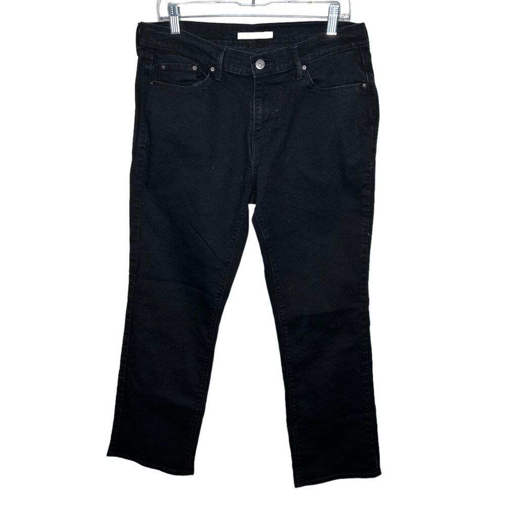 Levi’s black 505 straight leg jeans 31